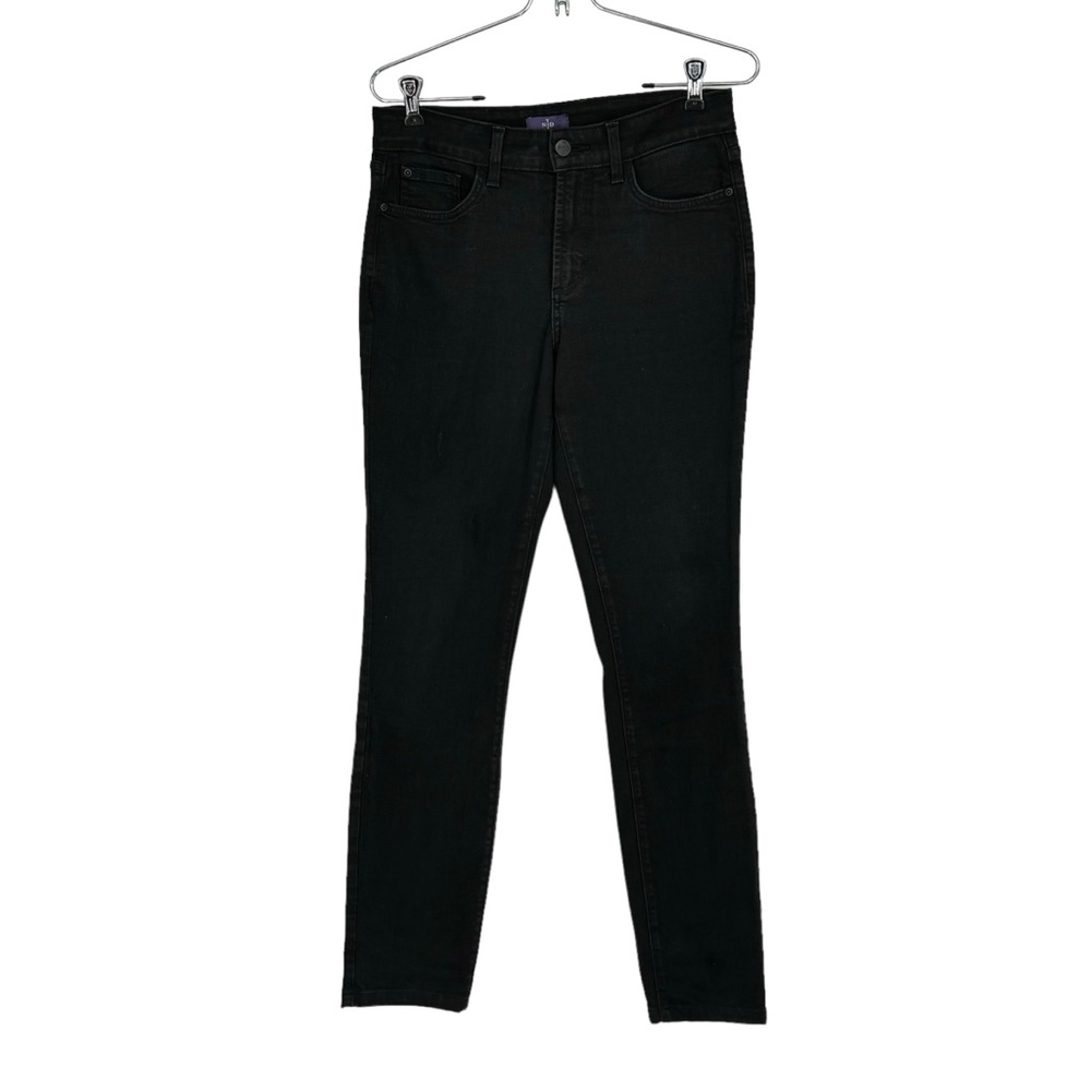 *NYDJ 6 Black Viscose/Cotton/Poly/Elastane AMI Skinny Legging W Lift Tuck Tech